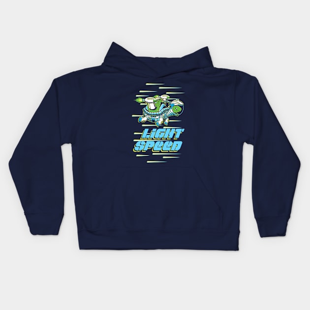 Space Turtle Kids Hoodie by VicNeko